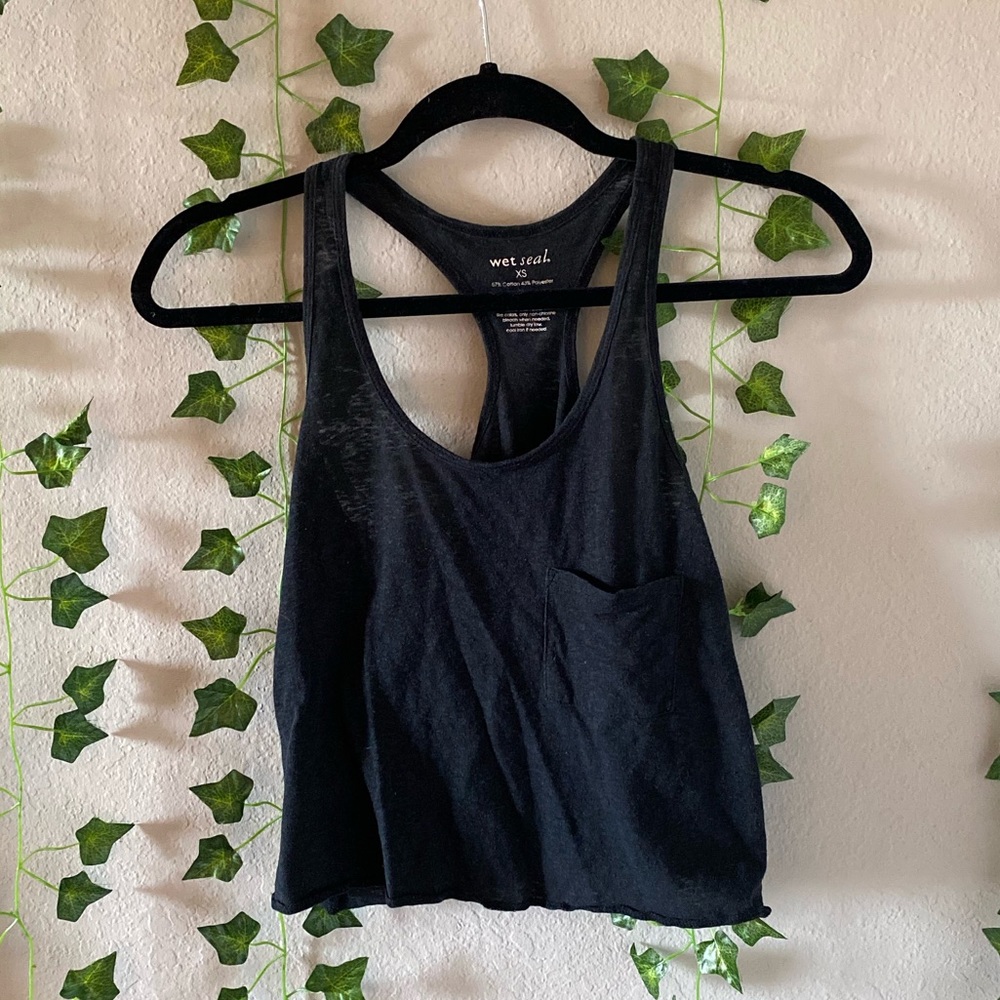 Black Crop Tank